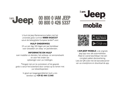 Jeep Renegade Garantie en Diensten