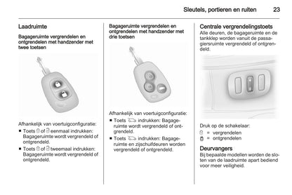 2013 Opel Vivaro Bedienungsanleitung | Niederländisch