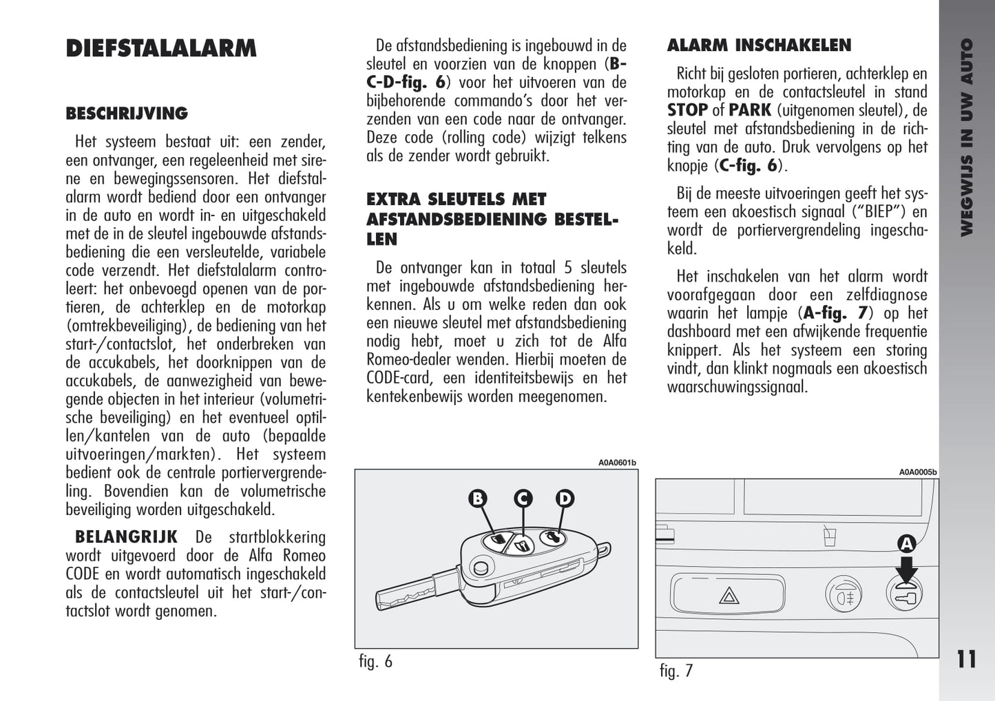 2003-2010 Alfa Romeo GT Owner's Manual | Dutch