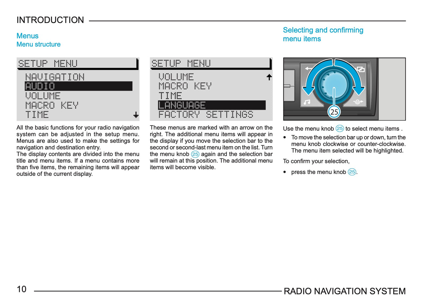 Skoda Radio Navigation System Owner's Manual 2003