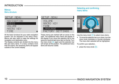 Skoda Radio Navigation System Owner's Manual 2003