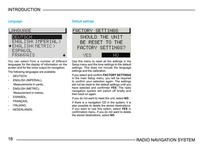 Skoda Radio Navigation System Owner's Manual 2003