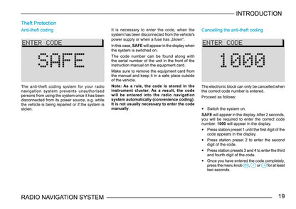 Skoda Radio Navigation System Owner's Manual 2003