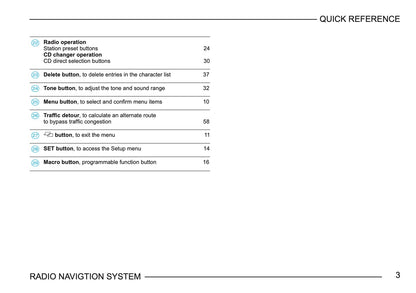 Skoda Radio Navigation System Owner's Manual 2003