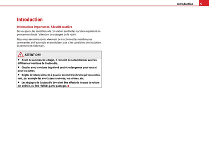 Seat Car Stereo MP3 Guide d’instructions