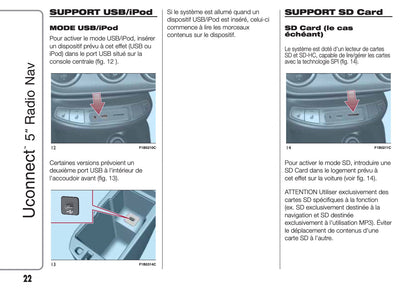 Fiat 500X Uconnect Radio Nav 5.0 Guide d'utilisation 2018 - 2019