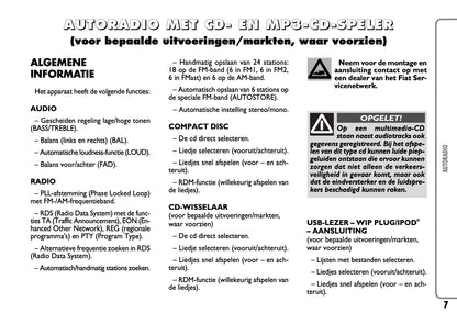 Fiat Scudo Autoradio Handleiding 2007 - 2015