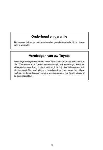 2004-2007 Toyota Corolla Bedienungsanleitung | Niederländisch