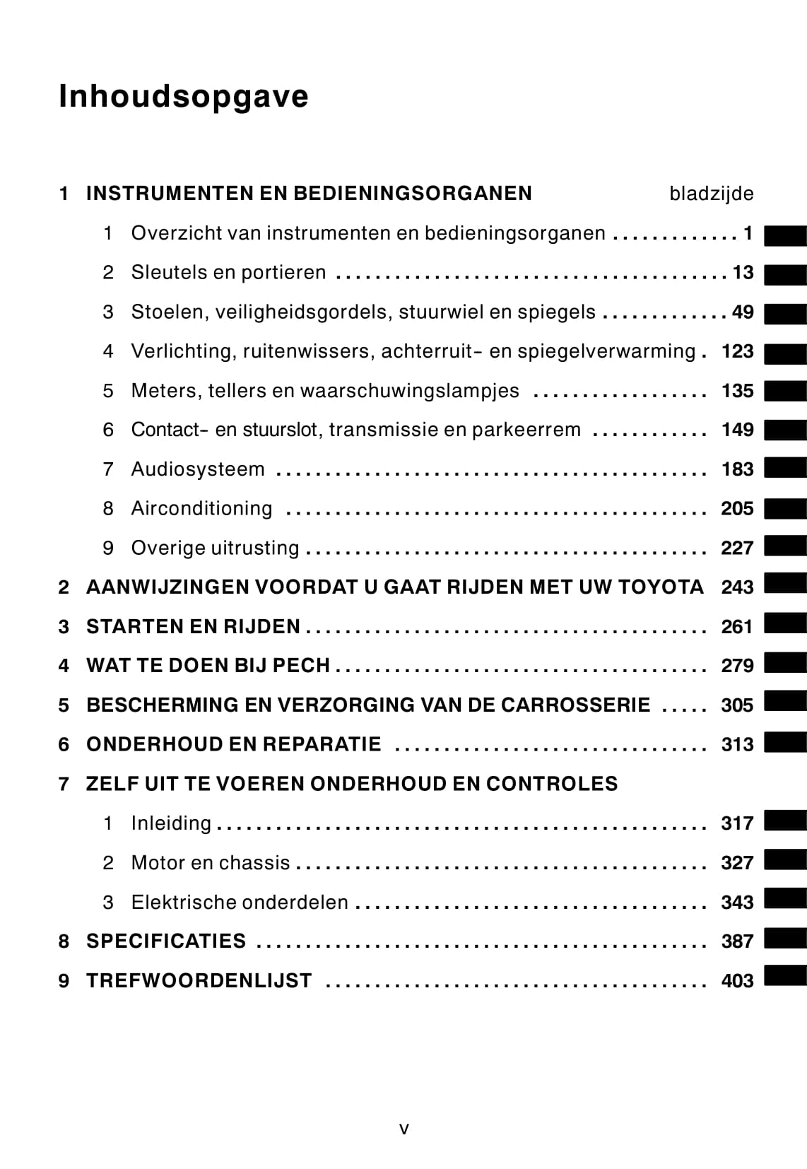 2004-2007 Toyota Corolla Bedienungsanleitung | Niederländisch