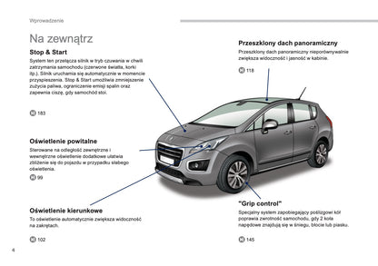 2013-2014 Peugeot 3008 Owner's Manual | Polish