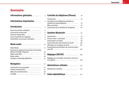 Seat Media System 2.2 Guide d’instructions