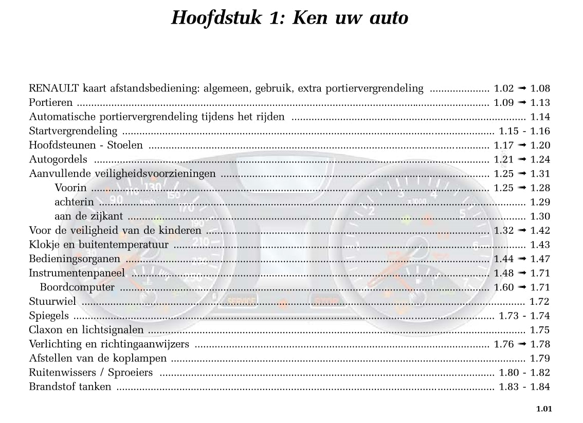 2004-2005 Renault Mégane Bedienungsanleitung | Niederländisch