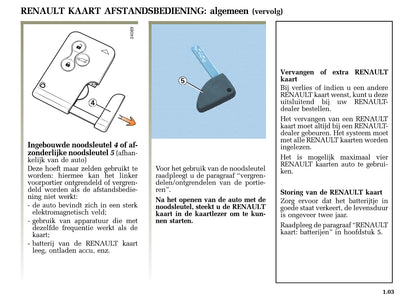 2004-2005 Renault Mégane Owner's Manual | Dutch