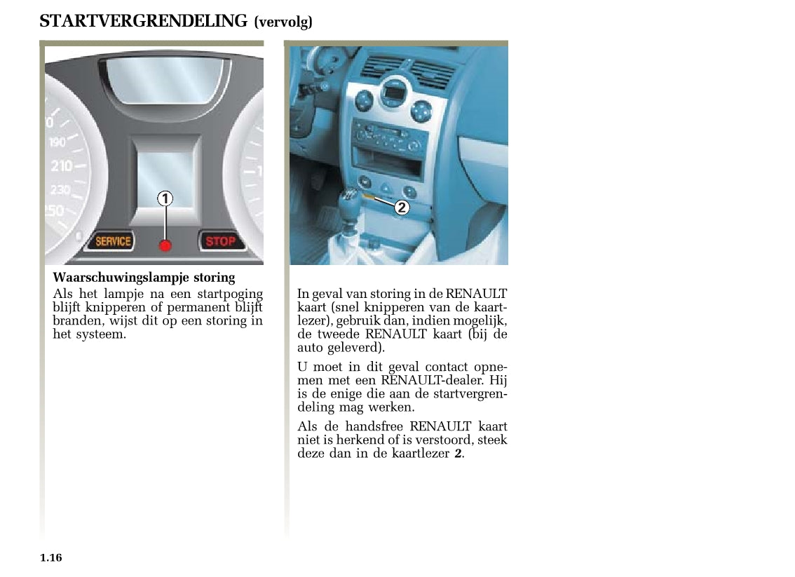 2004-2005 Renault Mégane Bedienungsanleitung | Niederländisch