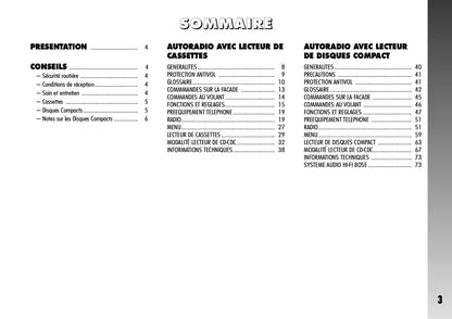 Alfa Romeo 156 Autoradio Guide d'utilisation 2004 - 2007