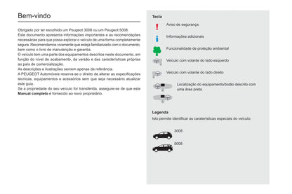 2019-2020 Peugeot 3008/5008 Bedienungsanleitung | Português