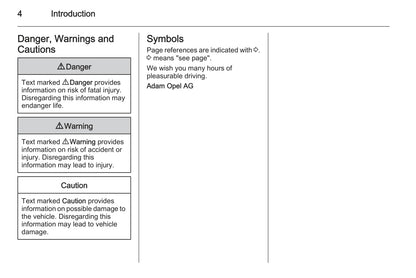 2014-2015 Opel Adam Owner's Manual | English