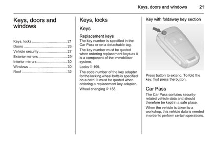 2014-2015 Opel Adam Owner's Manual | English