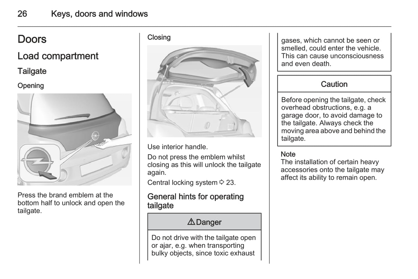 2014-2015 Opel Adam Owner's Manual | English