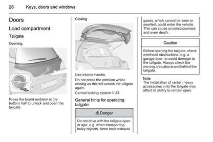 2014-2015 Opel Adam Owner's Manual | English