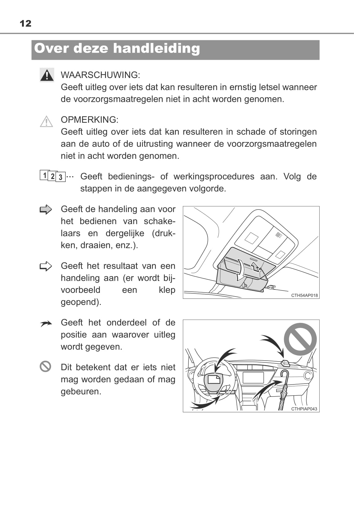 2013-2014 Toyota Auris / Auris Hybrid Owner's Manual | Dutch