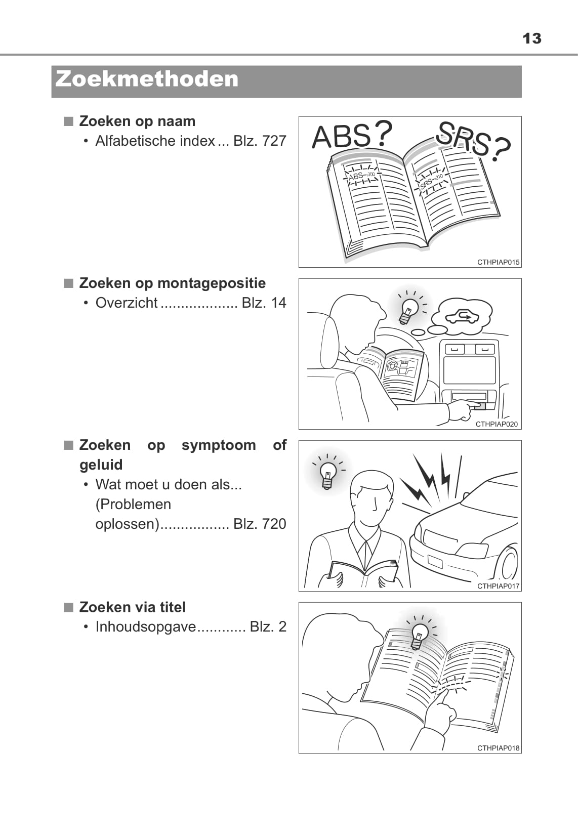 2013-2014 Toyota Auris / Auris Hybrid Owner's Manual | Dutch