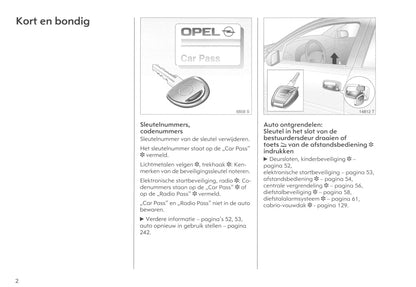 2000-2005 Opel Astra Owner's Manual | Dutch