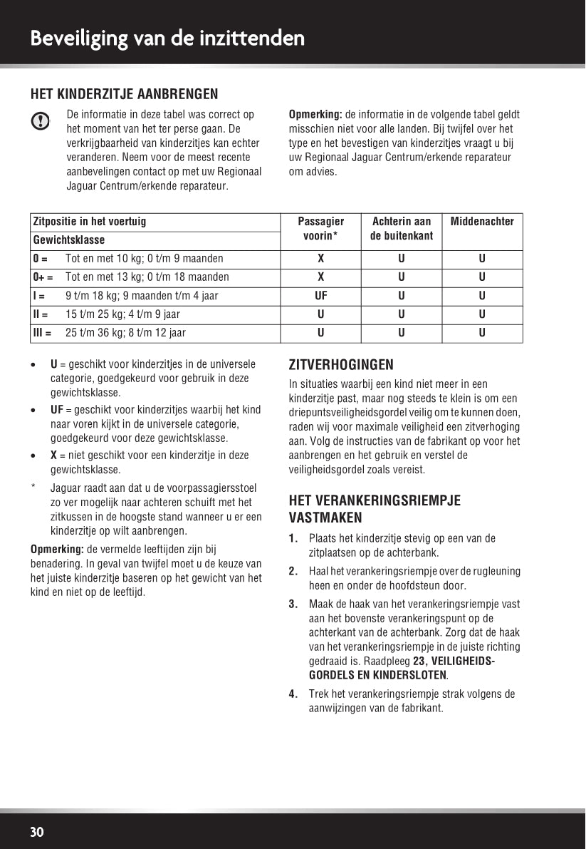 2009-2018 Jaguar XJ Bedienungsanleitung | Niederländisch