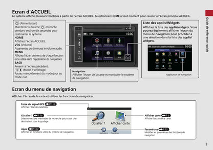 Honda HR-V Navi Guide d'utilisation 2018 - 2019