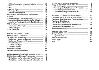 Ford Ka Audio Bedienungsanleitung 2008 - 2018