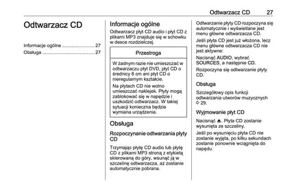 Opel Grandland X Infotainment Instrukcja obsługi 2017 - 2020