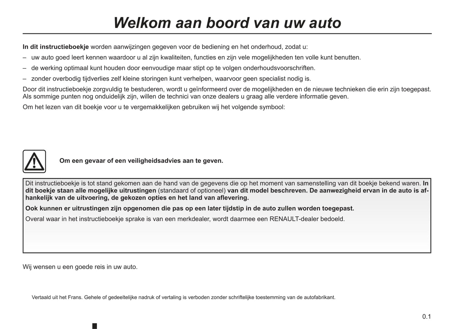 2013-2014 Renault Kangoo Owner's Manual | Dutch