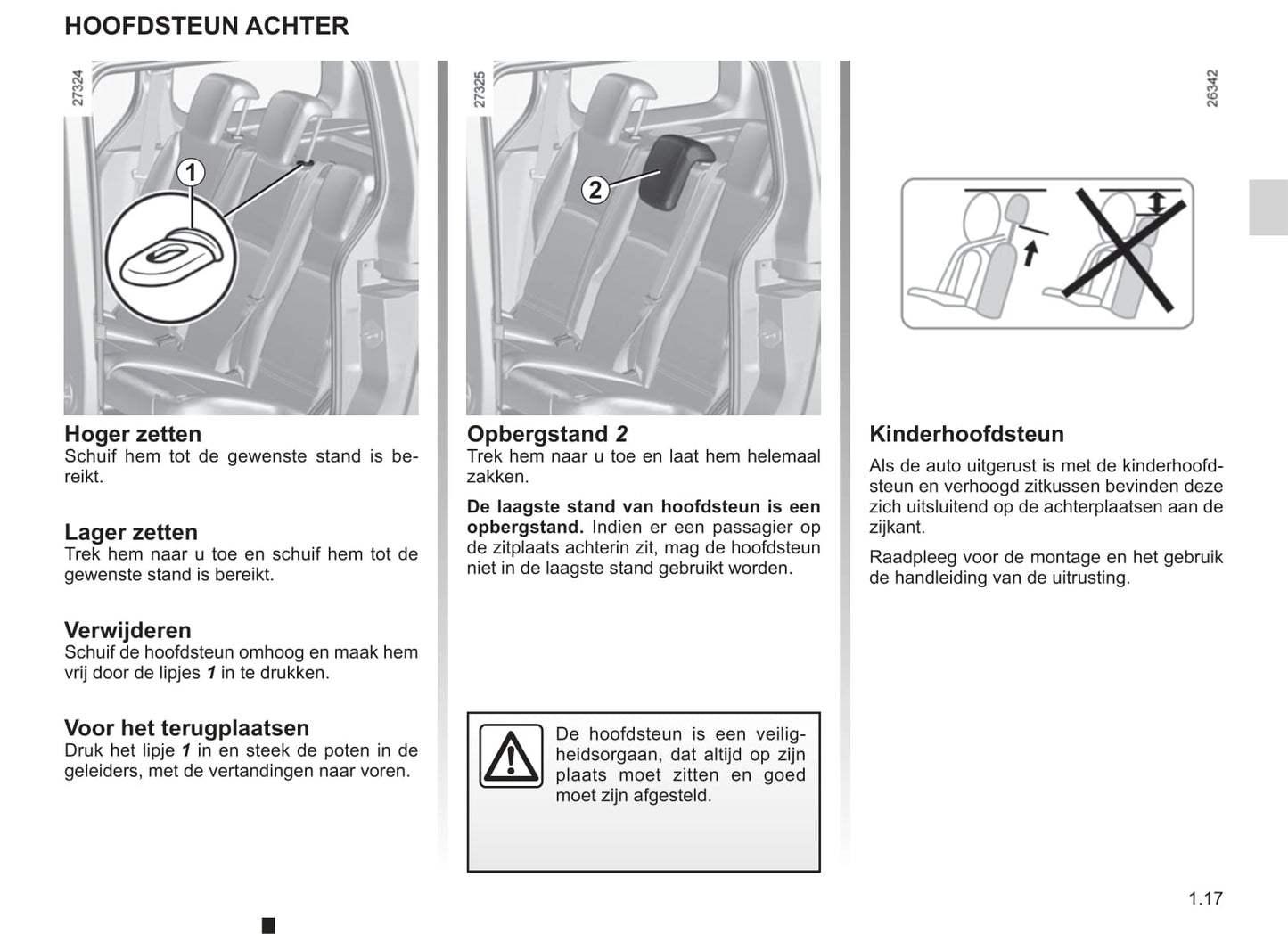 2013-2014 Renault Kangoo Owner's Manual | Dutch