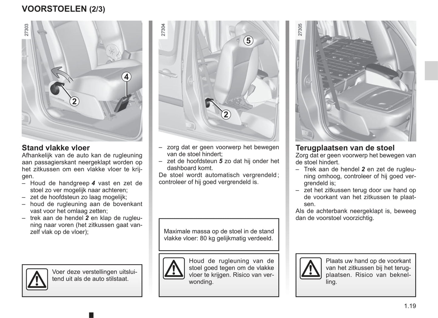 2013-2014 Renault Kangoo Owner's Manual | Dutch