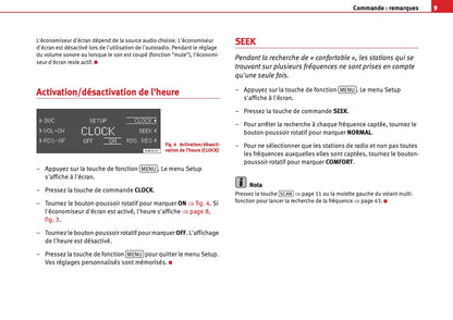 Seat Radio Adagio Guide d'instructions