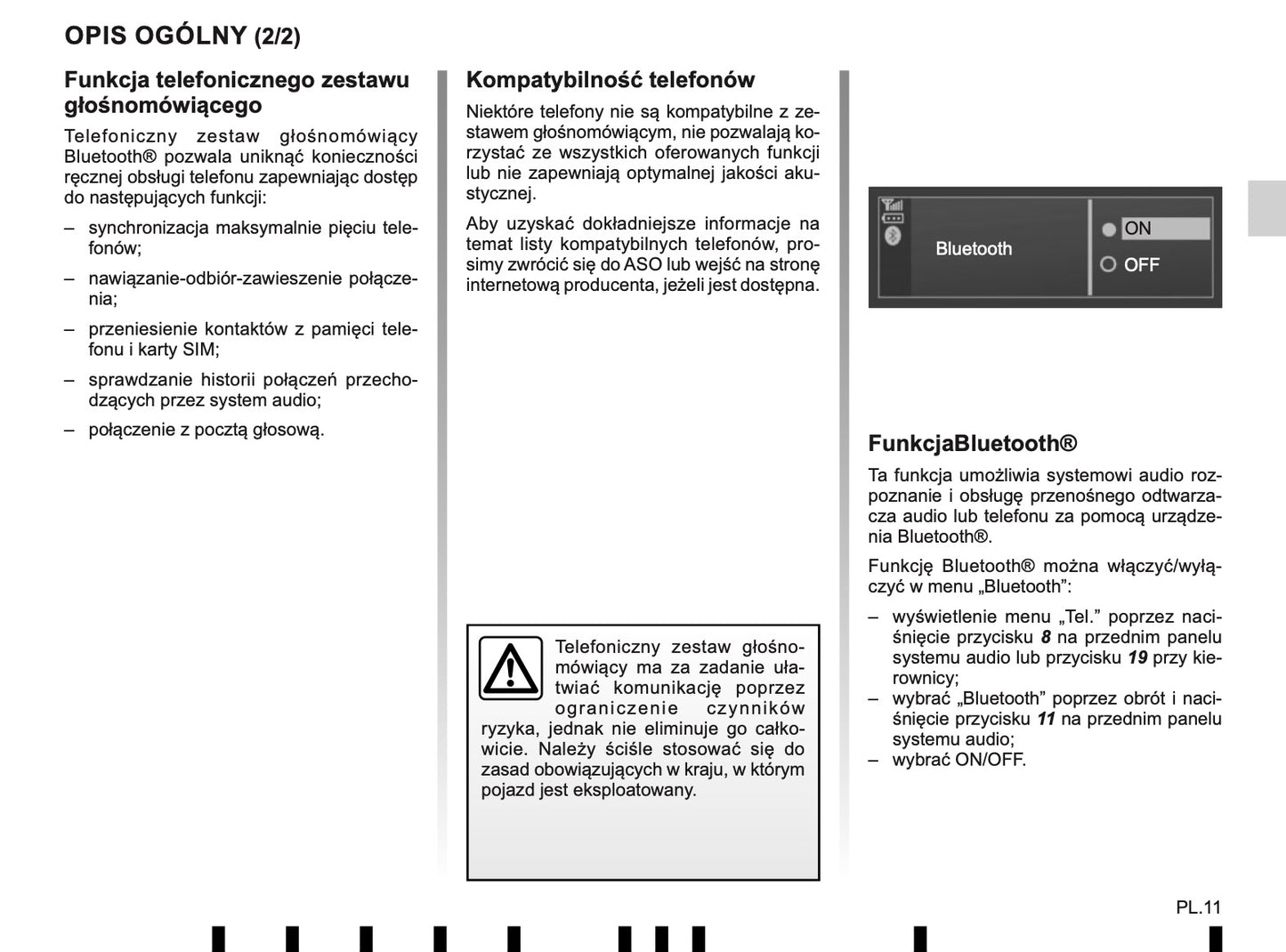 Renault Radio Classic Instrukcja obsługi 2013 - 2019