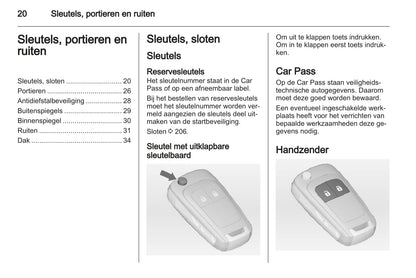 2013 Opel Meriva Bedienungsanleitung | Niederländisch