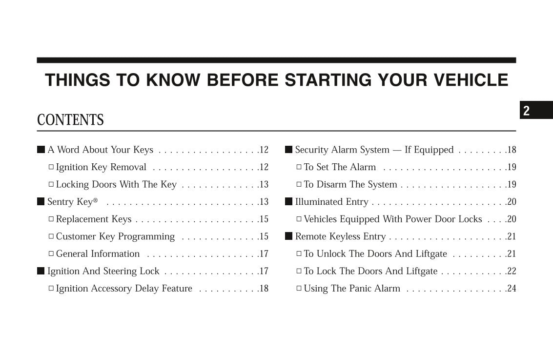 2008 Chrysler Aspen Owner's Manual | English