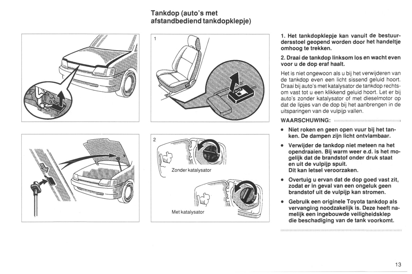 1990-1991 Toyota Starlet Owner's Manual | Dutch