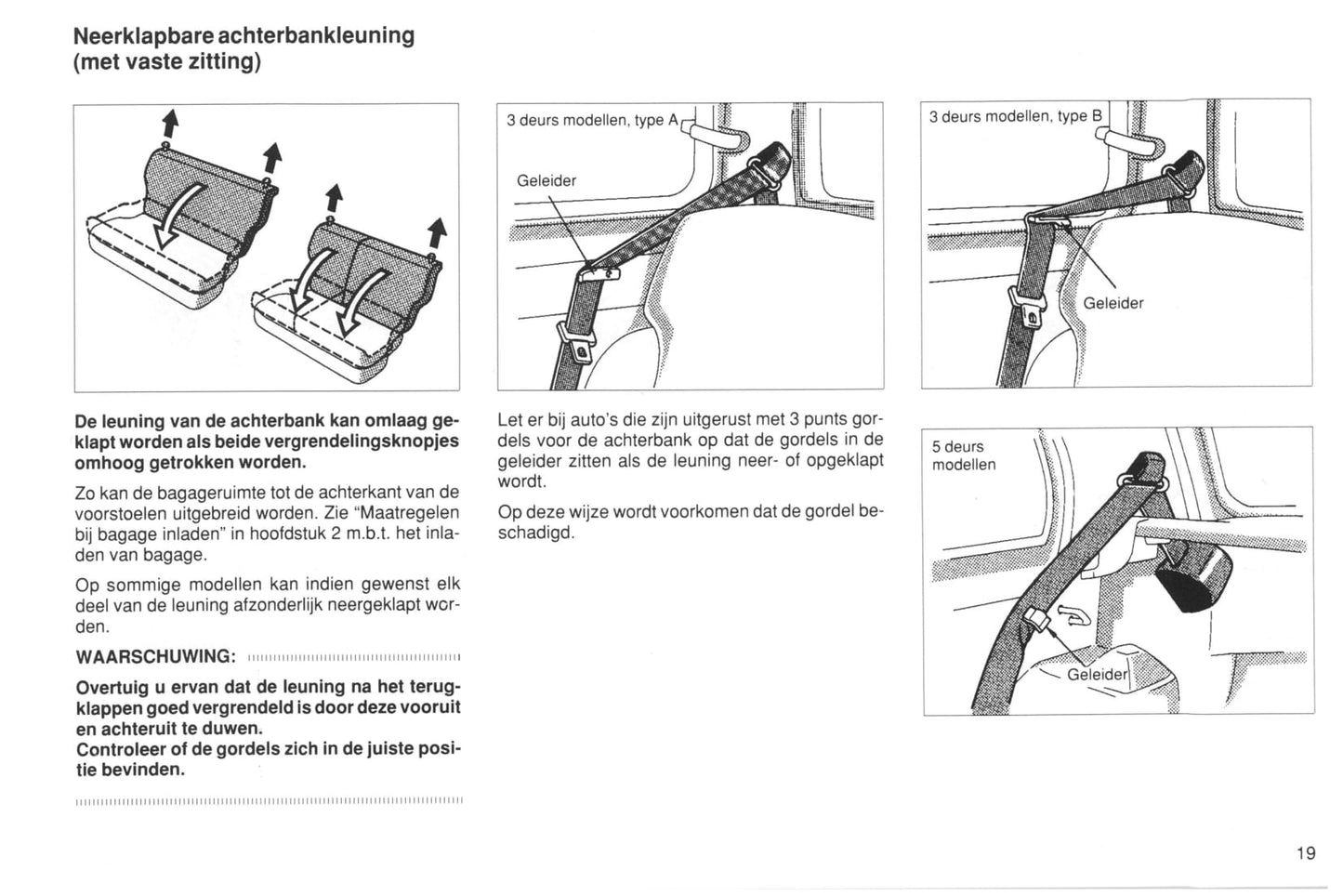 1990-1991 Toyota Starlet Owner's Manual | Dutch