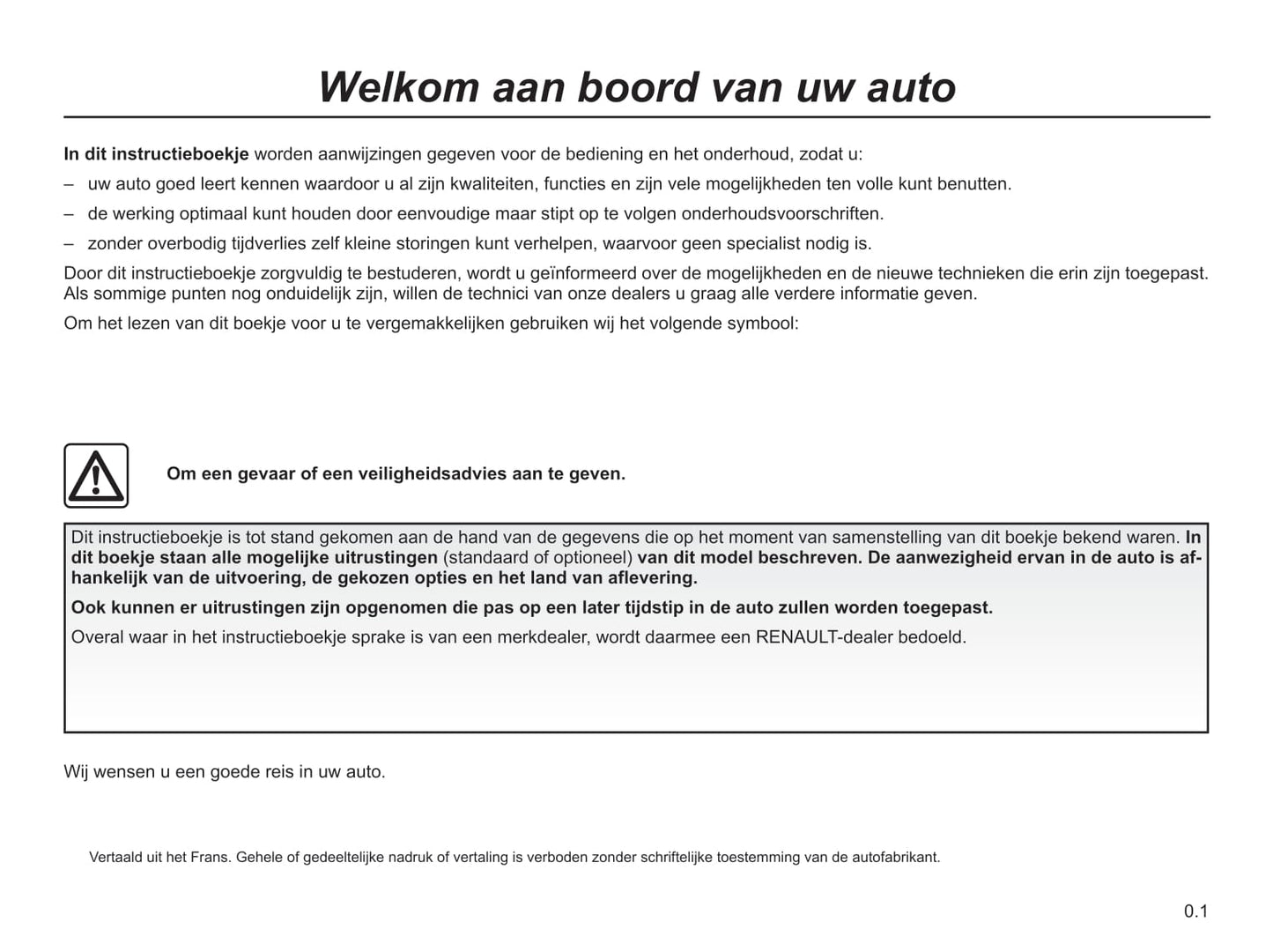 2018-2019 Renault Espace Owner's Manual | Dutch