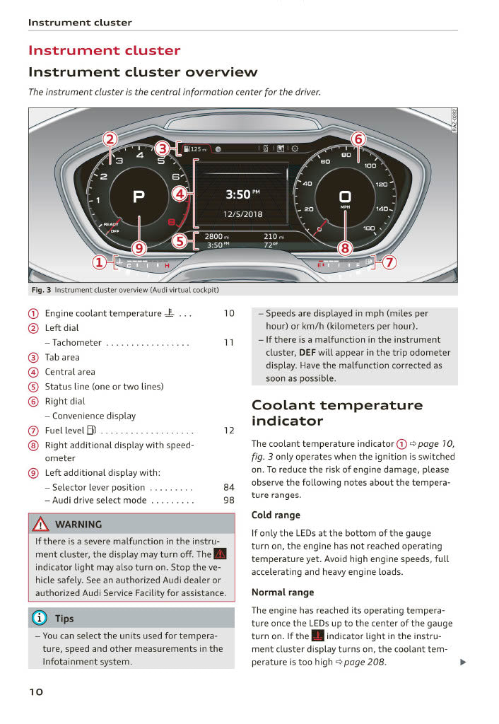 2019-2023 Audi TT/TT Coupé/TTS Coupé/TT Roadster Owner's Manual | English