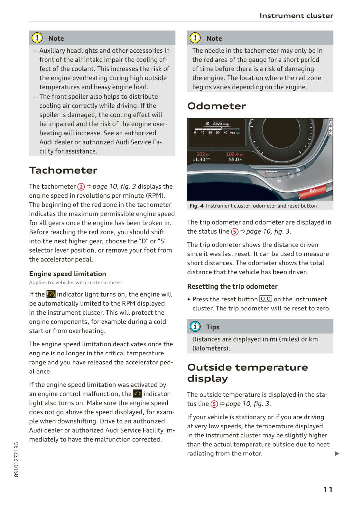 2019-2023 Audi TT/TT Coupé/TTS Coupé/TT Roadster Owner's Manual | English