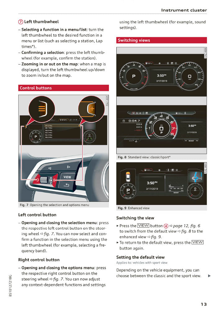 2019-2023 Audi TT/TT Coupé/TTS Coupé/TT Roadster Owner's Manual | English