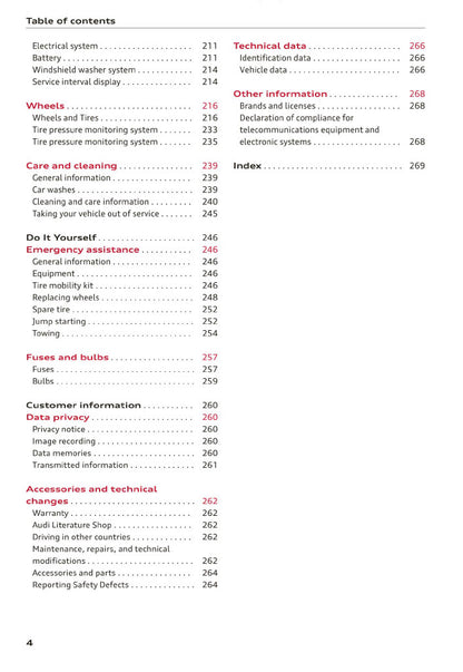 2019-2023 Audi TT/TT Coupé/TTS Coupé/TT Roadster Owner's Manual | English