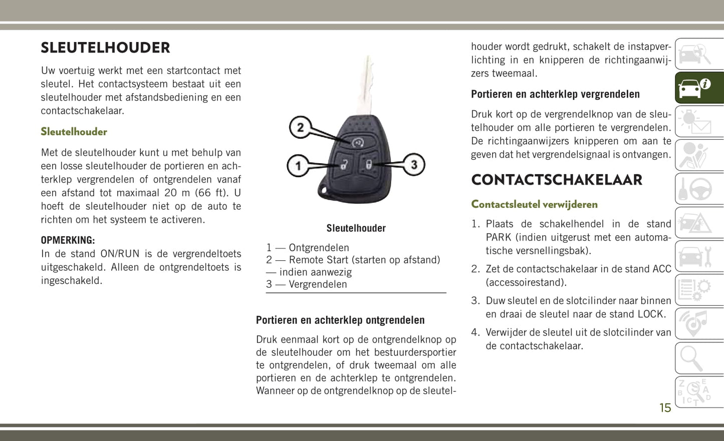 2017-2018 Jeep Wrangler Owner's Manual | Dutch