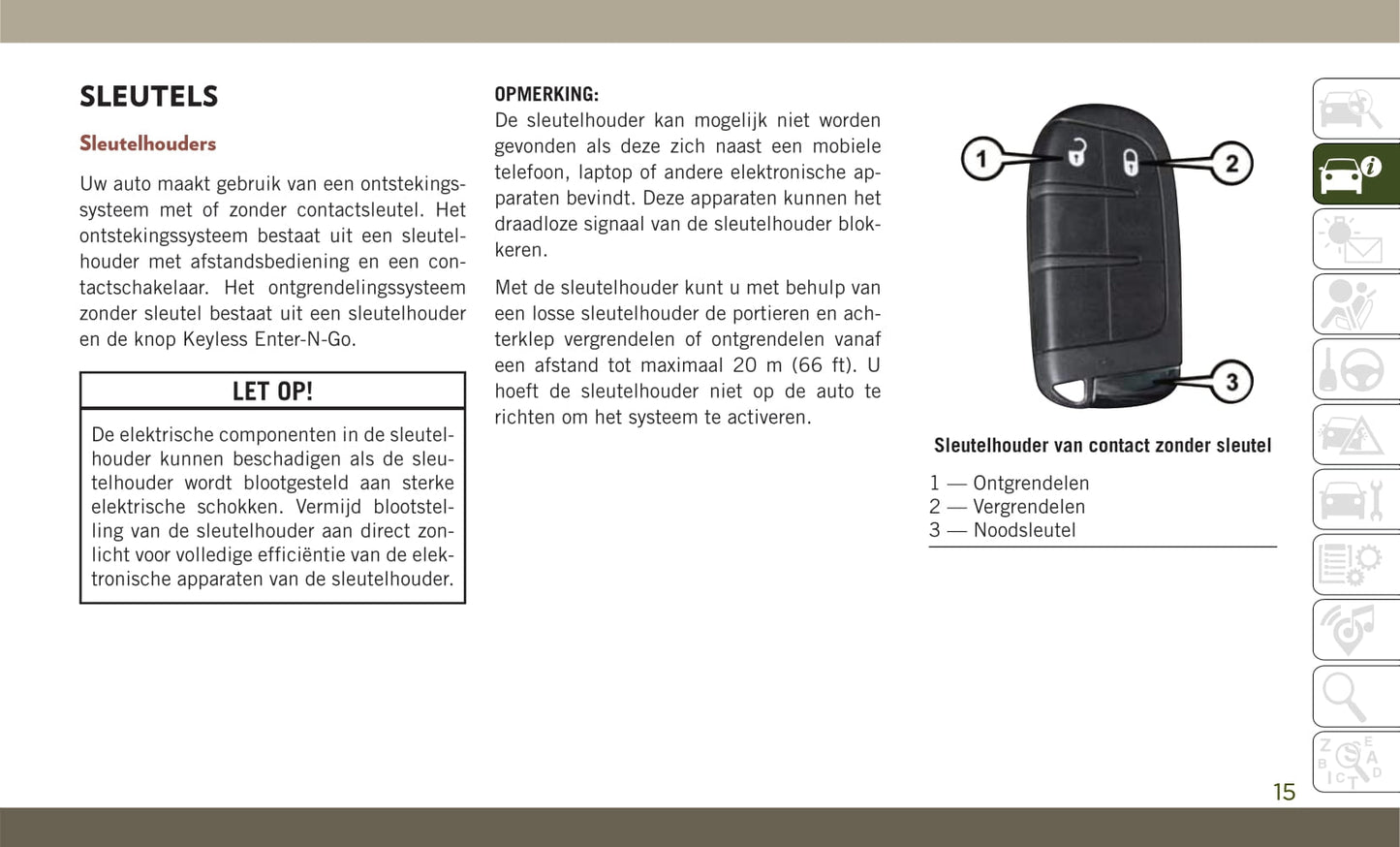 2018-2019 Jeep Compass Owner's Manual | Dutch