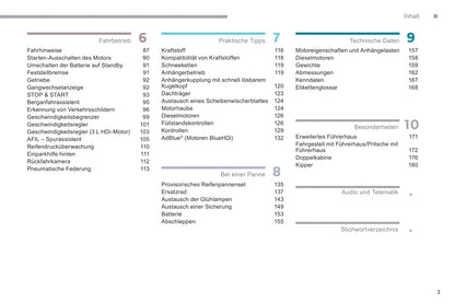 2017-2019 Citroën Jumper/Relay Owner's Manual | German