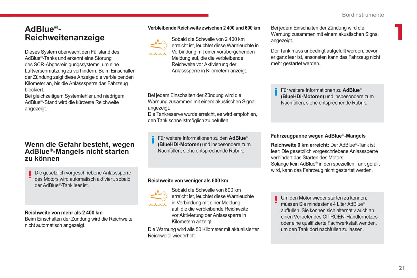 2017-2019 Citroën Jumper/Relay Owner's Manual | German