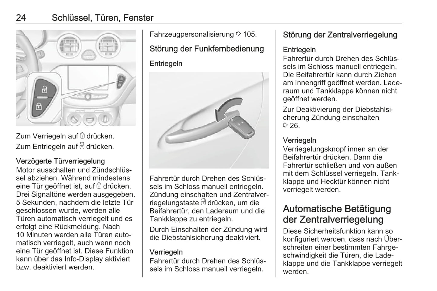 2018-2019 Opel Adam Bedienungsanleitung | Deutsch